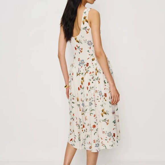 Reformation Anelis Dress Ivory - Size 8 - NWT - Picture 2 of 2
